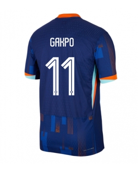 Paesi Bassi Cody Gakpo #11 Maglia Gara Trasferta Repliche Europei 2024